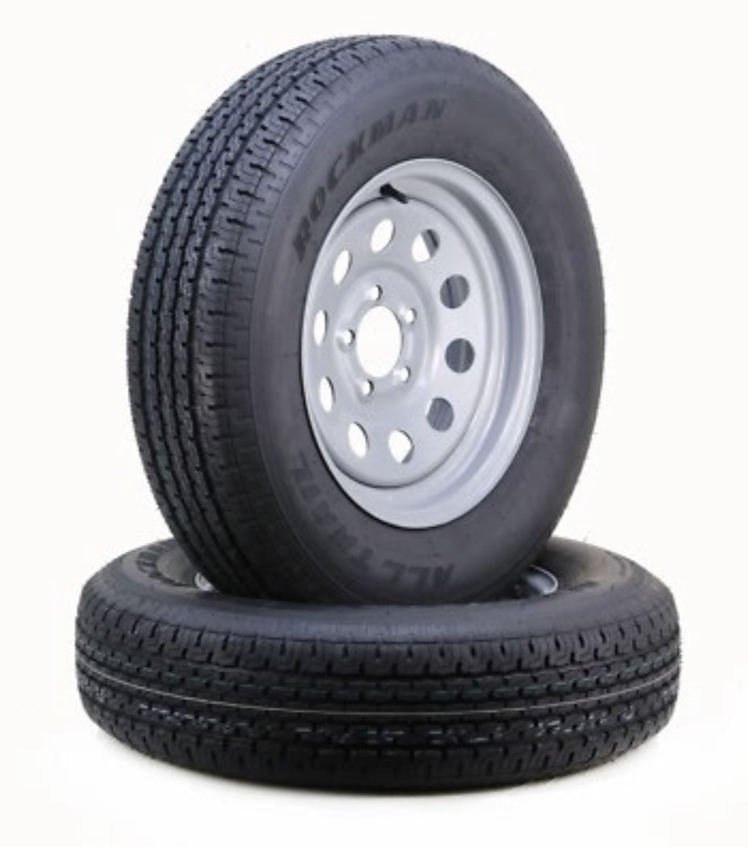 5 lug silver mod Tire and Wheel