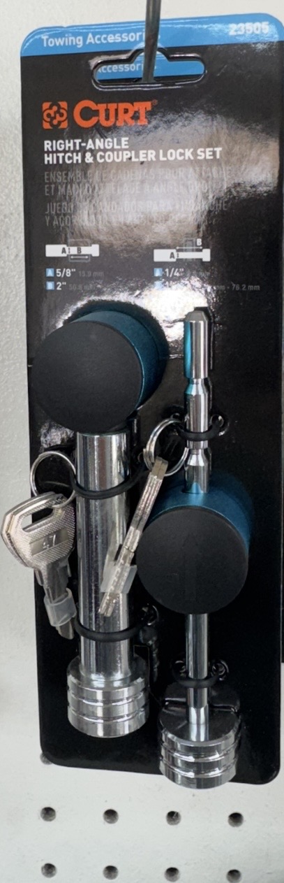Right Angle Hitch and Coupler Lock Set